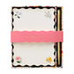 The Dahlia Collection Desk Set by Rifle Paper Co. includes floral stationery and a gold pen, boxed and wrapped in a pink band labeled "DESK SET.