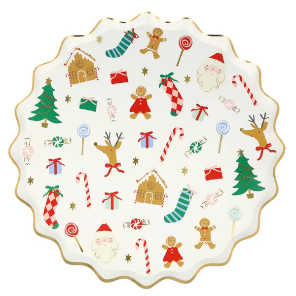 Meri Meri Jolly Christmas Dinner Plates (8)