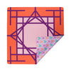 Double-Sided Travel Mahjong Mats - Plum Garden 24" x 24"