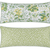 Reversible Lumbar Pillow Collection - Pomegranate Citrus/Gabriel Grass
