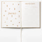 The Bon Voyage Travel Journal by PrintWorks is open to a "Journey 8" page with travel icons, while the opposite side features a "Preparations" section for planning your trip.