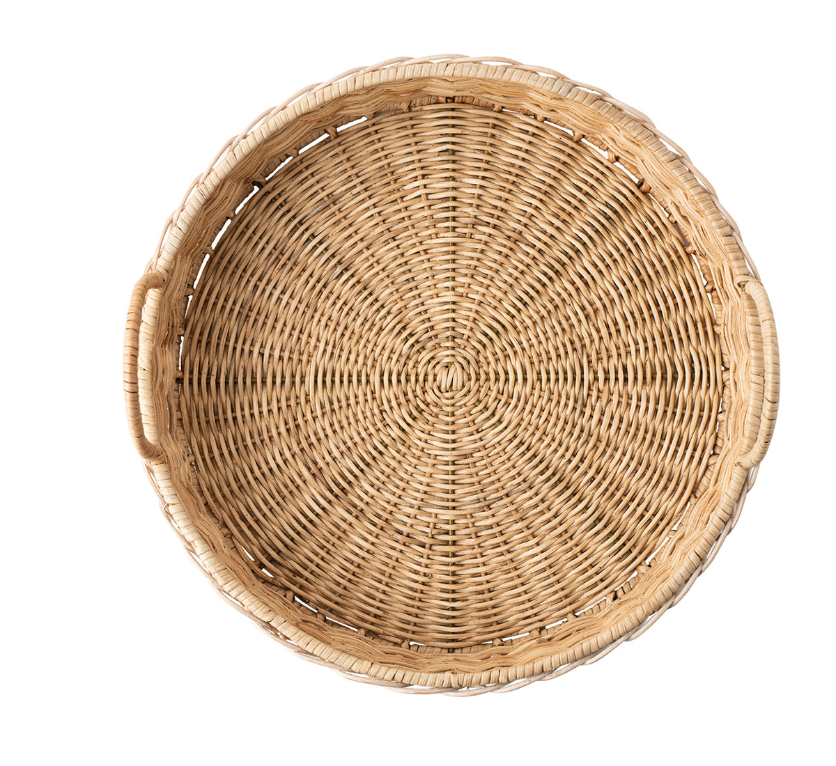 Juliska Provence Rattan Whitewash Circle Tray - Thumbnail 2