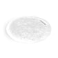 The Nashi Home White Swirl Resin Serveware Collection features a round, flat serve board with a small rectangular cutout, shown on a white background—a stylish addition to elevate your home decor.