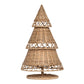 The Provence Holiday Rattan Tree Collection by Juliska features woven wicker trees with a layered, conical design on a circular base—ideal for bringing artisan craftsmanship and rustic charm to your holiday décor.