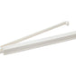 Two white plastic bag sealing sticks with a hinged design are shown, making them useful Mahjong accessories to pair with the Acrylic Mahjong Rack and Pusher Set by Oh My Mahjong.