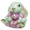 Herend Bunny and Lovey - Key Lime (Big Green Bunny)