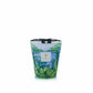 The Baobab Collection Sacred Trees Summer Yarani Candle, by Baobab, showcases a vibrant abstract design in green, blue, and yellow on a glass holder. Part of the Sacred Trees collection, it captures the essence of a baobab forest with its minimalist label.