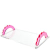Scallop Handle Photo Tray Collection - Rose