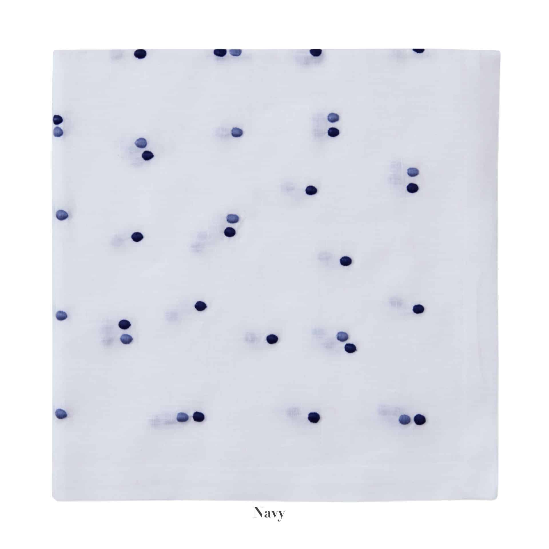 Deborah Rhodes Scatter Dots Embroidered Napkin - Thumbnail 5