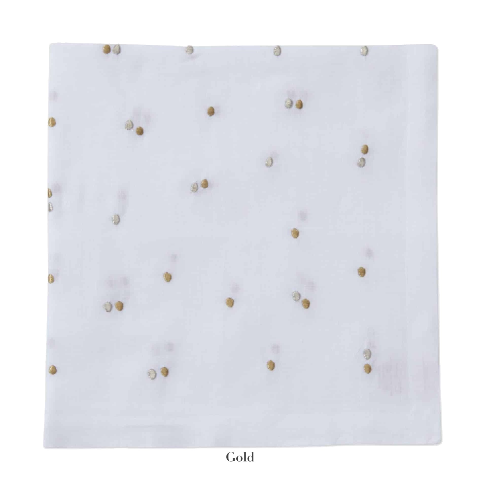Deborah Rhodes Scatter Dots Embroidered Napkin - Thumbnail 2