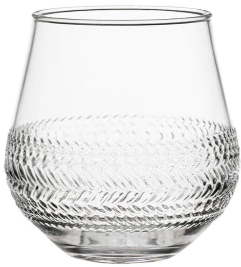 Juliska Isabella Acrylic Stemless Wine Glass Set of 8 | Clear | Os