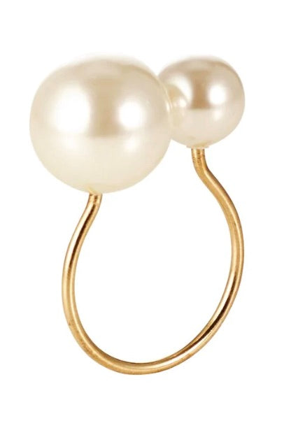 Kim Seybert Pearl Napkin Rings - Thumbnail 3