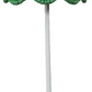 Maison Maison Scalloped Green Seagrass Shade on a white floor lamp stand.