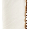 Knotted Edge Napkin Set - White / Natural / Brown