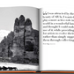 A black and white photo of large rock formations in a desert setting is on the left page of an open book. The right page contains a quote about the beauty of AlUla, a UNESCO World Heritage Site in Saudi Arabia, and its impact on an entrepreneur. The book is titled "AlUla Ever" by Assouline.