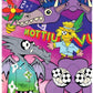 Colorful illustration featuring whimsical cartoon characters and floral patterns with text overlay inspired by Assouline's Louis Vuitton: Virgil Abloh (Classic Cartoon Cover) Collection.