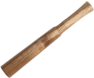 The Fortessa Crafthouse Classic Muddler features a smooth, polished wooden finish and a slightly tapered handle, ideal for muddling ingredients in a mortar or barware setup.