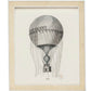 Vintage hot air balloon illustration in a Pigeon & Poodle Aberdeen frame.