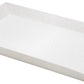 The Hilo Bath Collection by Pigeon & Poodle features a rectangular white porcelain serving tray with subtle sea urchin pattern and raised edges, displayed on a plain background.
