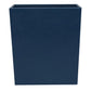 The Dannes Bath Collection by Pigeon & Poodle features a rectangular, navy blue open-top bin in a sleek monochrome finish, shown from the front against a white background.