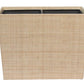 Rectangular beige woven grass basket from the Ghent Bath Collection by Pigeon & Poodle, featuring two inner compartments—ideal for bringing seaside-chic style to your space.