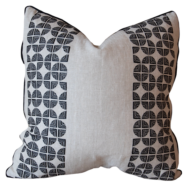 Fairmont Stripe Embroidery Pillow