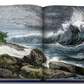 An Ocean Wanderlust book with waves crashing on rocks, hinting at marine habitat, published by Assouline.