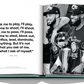 A basketball team, gleaming under the lights like sterling silver, celebrates with trophies and wide smiles, sporting caps adorned with the Tiffany & Co.: Crafting Victory design. They're gathered next to a motivational quote etched with the precision of silversmithing, commemorating a player's inspiring words by Assouline.