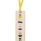 The Rifle Paper Co. Bookmark Collection features a whimsical rectangular illustrated bookmark with charming cats, books, the phrase "Curl up and read" in the center, and a yellow grosgrain ribbon.