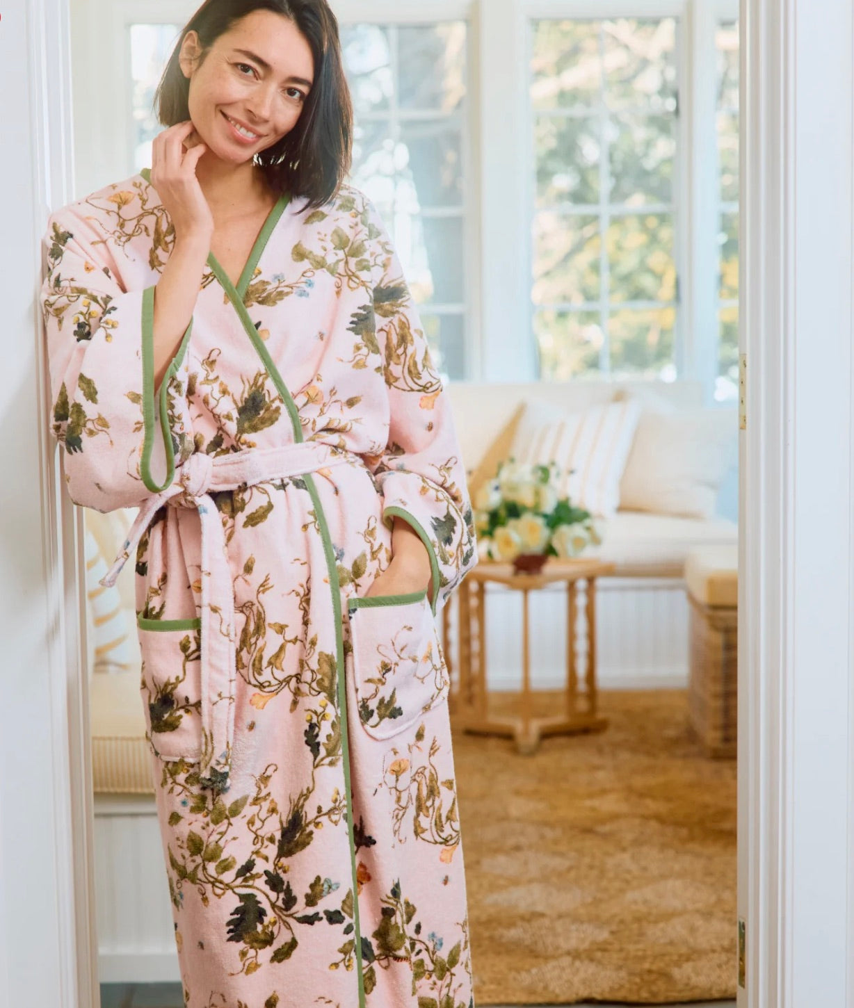 Weezie x Leah O'Connell Vivian Cherry Blossom Robe