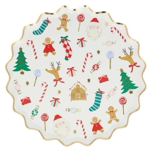 Meri Meri Jolly Christmas Side Plates (8)