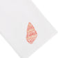 Bring a touch of Italian linen elegance to your home decor with the Haute Home Speckled Conch Coaster & Bath Collection—a white cloth featuring an embroidered orange and beige seashell design in one corner.