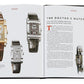 Open book displaying various wristwatches with descriptions. The left page features four watches; the right page includes an article titled "The Doctor's Watch" alongside an image of a Graphic Image wristwatch, offering tips for aspiring Graphic Image collectors on how to spot fakes.
