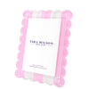 Scallop Stripe Frame - Pastel Pink, 4 x 6 or 5 x 7