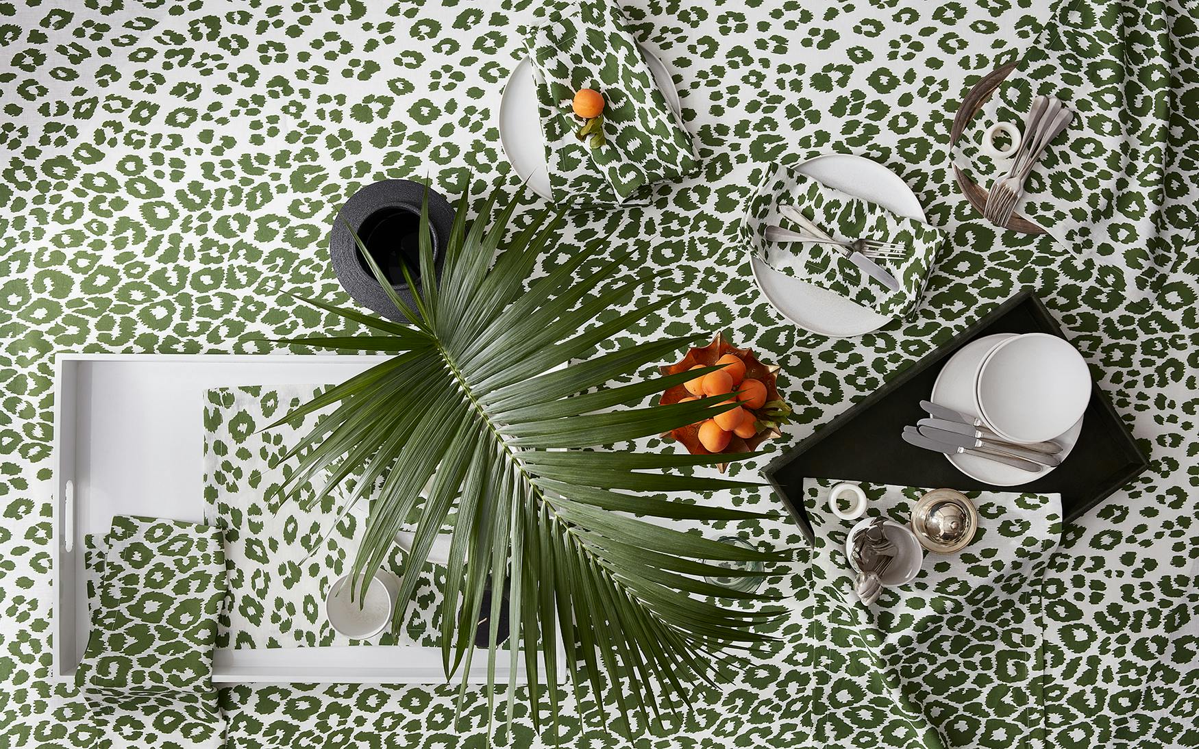 Iconic Leopard Green Tabletop Collection