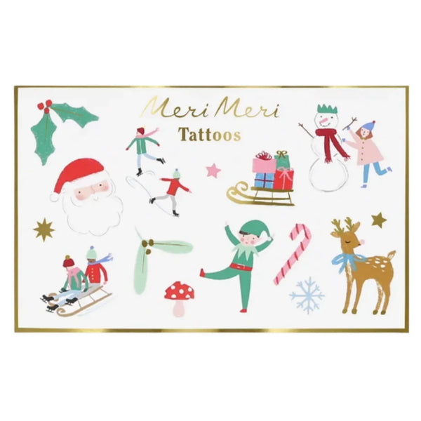 Meri Meri Mixed Icon Christmas Temporary Tattoos