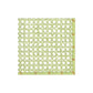 The Trellis Green Collection by Caspari features square, green biodegradable napkins with a lattice pattern and bordered edges—an eco-friendly choice perfect for any occasion.