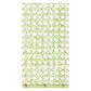 Featuring a geometric lattice of interlocking green lines and a green-orange border, Caspari’s Trellis Green Collection napkins are eco-friendly and biodegradable.