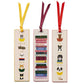 The Rifle Paper Co. Bookmark Collection includes three illustrated bookmarks with grosgrain ribbons: cats reading, classic books stack, and dogs reading—all in a whimsical design with unique reading-themed phrases at the bottom.