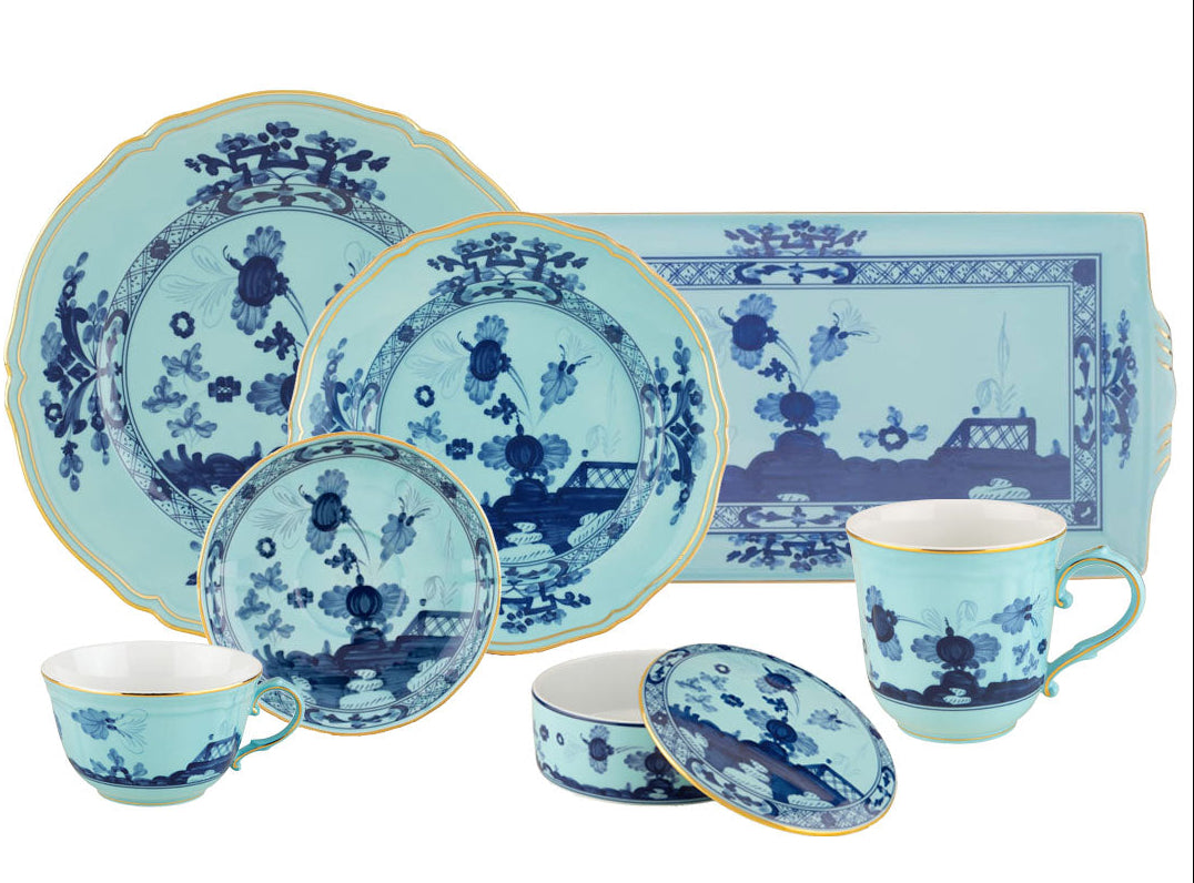 Ginori 1735 Oriente Italiano Iris & Gold Dinner Plate