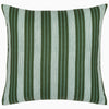 Vintage Stripe Outdoor Pillow - Moss