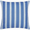 Vintage Stripe Outdoor Pillow - Azure