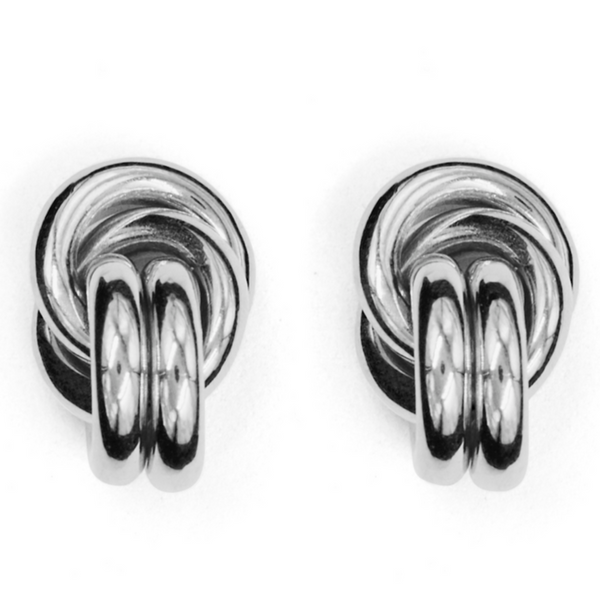 A pair of LIÉ STUDIO Vera earrings made of 925 sterling silver, displayed side by side on a white background.