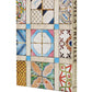 The Assouline "Villa Treville Positano" book features a cover adorned with a vibrant grid of decorative tile patterns in assorted styles and hues, capturing the elegance and allure of the iconic Amalfi Coast boutique hotel.