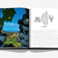 In "Wine & Travel France" by Assouline, an open spread captures readers' imaginations with a photograph of grapes set against a stunning backdrop on the left page, invoking the allure of wine tourism. The right page explores Corsica's enchanting appeal and its French vineyards, complete with an illustrated map.