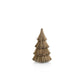 The Zodax Abaca Rope Tree Collection features a small, gold-colored tree figurine with tiered layers, crafted from abaca rope—perfect for Christmas holiday decor. Set against a plain white background.