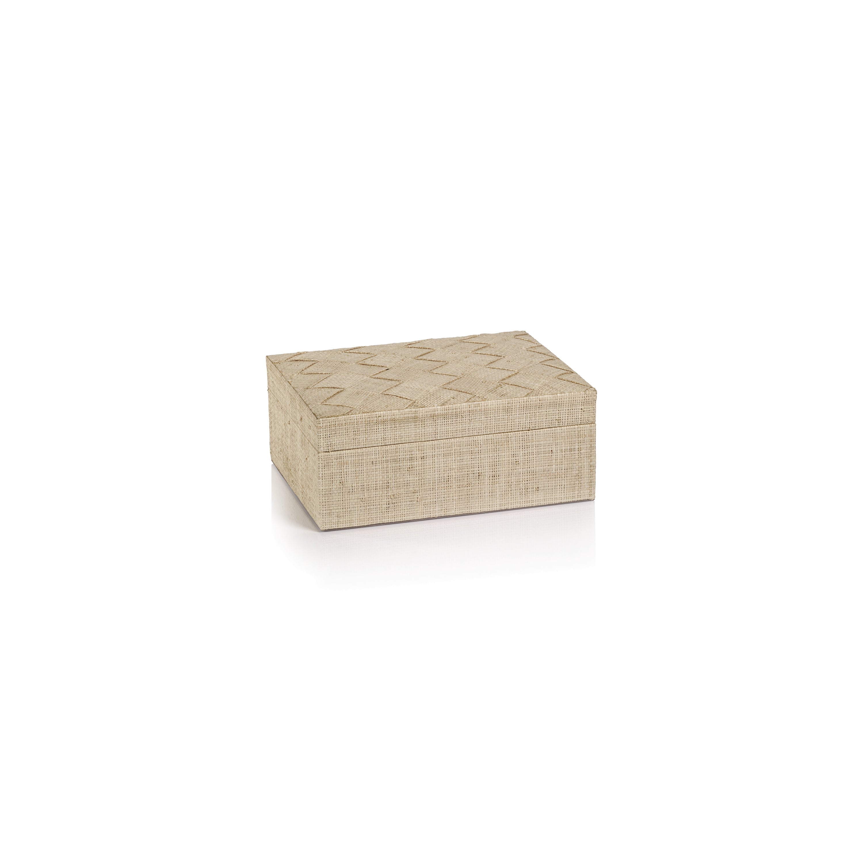 Zodax La Bocca Woven Raffia Box - Thumbnail 4