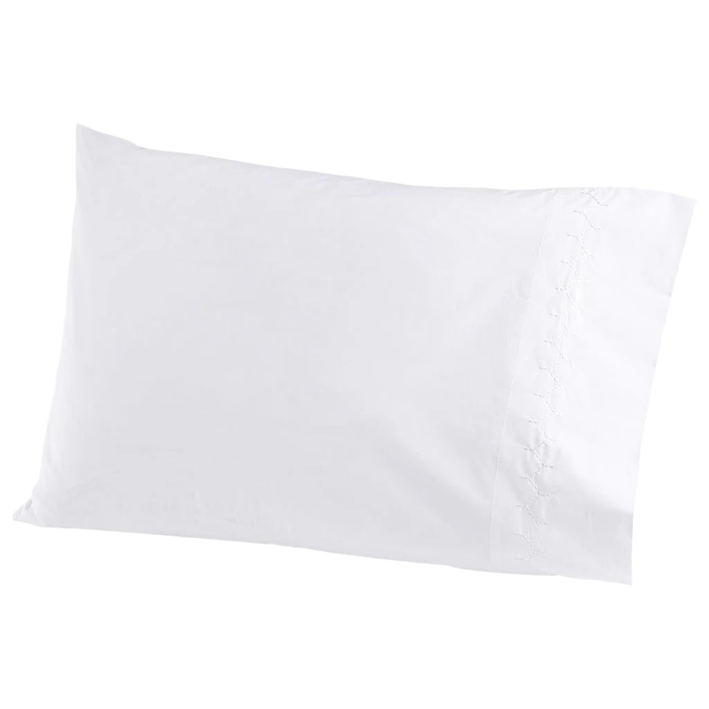 Stitched White Sheet Set - Thumbnail 2