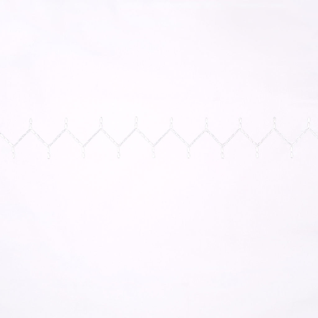 Stitched White Sheet Set - Thumbnail 3