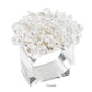 The Aster Napkin Ring by Kim Seybert features a clear rectangular beaded design with faceted glass beads on top and "Crystal" labeled below—an elegant accent for your table décor.